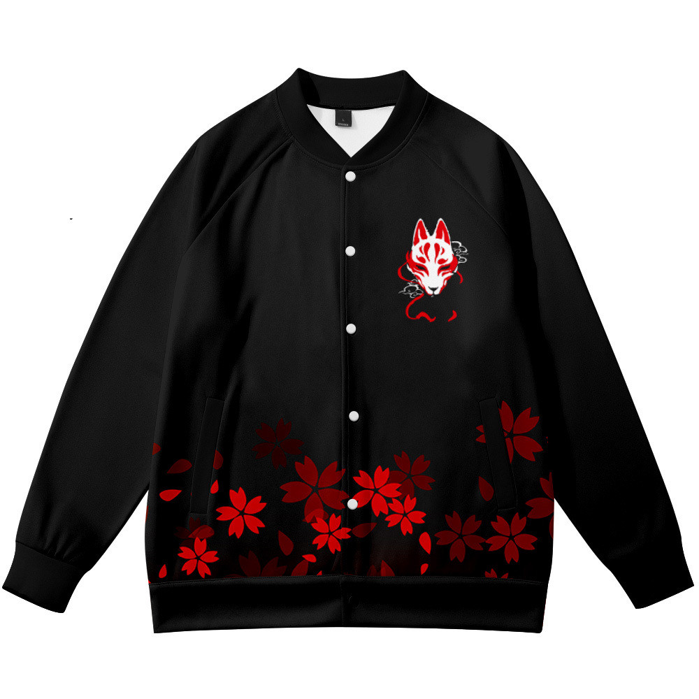 Streetwear Brand Flower - Cappotti Anime Flower Fox 3D stampato