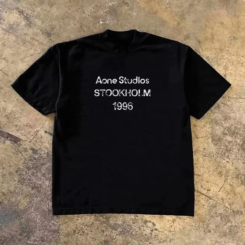 Streetwear Brand With A Logo - T-shirt classica con logo STOCKHOLM 1996,