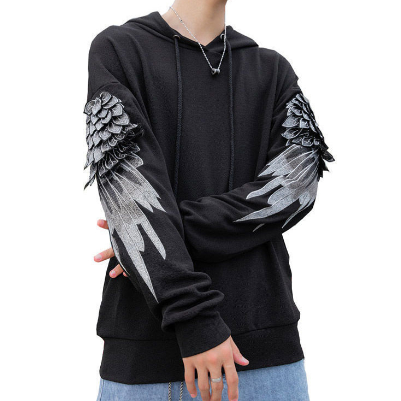 Streetwear Brand Hoodie - Felpa da uomo con cappuccio ricamato